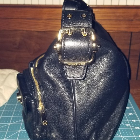 Michael Kors Black Leather Satchel with dust bag - Picture 5 of 16